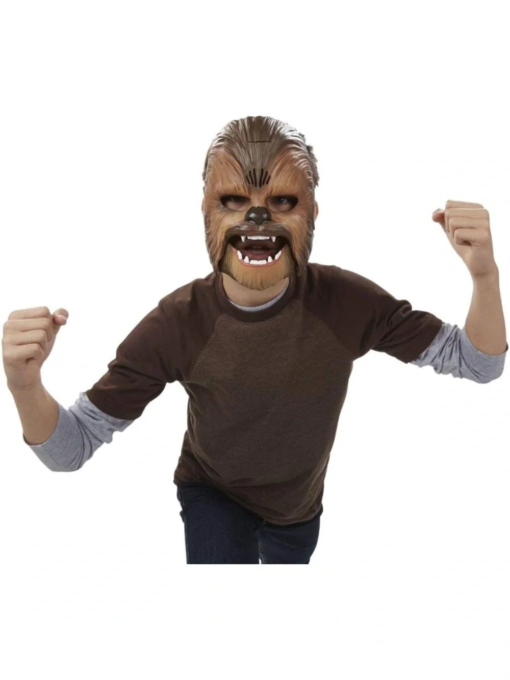 STAR WARS Movie Roaring Chewbacca Wookiee Sounds Mask, Funny GRAAAAWR Noises 5+